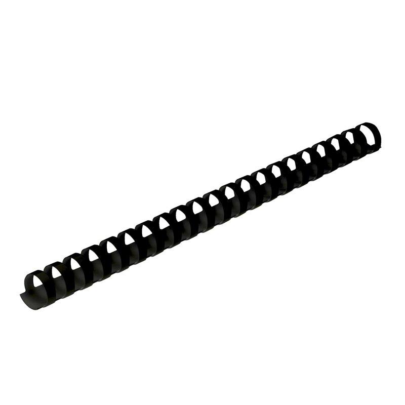 Top Office Спирали за подвързване, 19 mm, черни, 100 броя