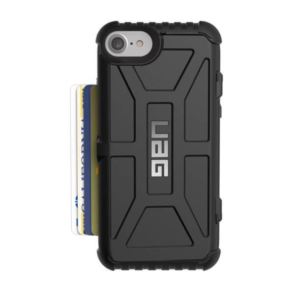 Удароустойчив хибриден кейс с отделение за карти за iPhone 8, iPhone 7 - Urban Armor Gear Trooper (черен) | JAR Computers Удароустойчив хибриден кейс с отделение за карти за iPhone 8, iPhone 7 - Urban Armor Gear Trooper (черен)