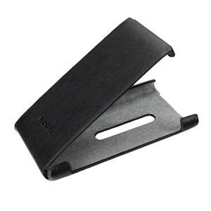 Вертикален кожен калъф с капак за Nokia Lumia 800 - Nokia Case CP-572 (черен) | JAR Computers Вертикален кожен калъф с капак за Nokia Lumia 800 - Nokia Case CP-572 (черен)