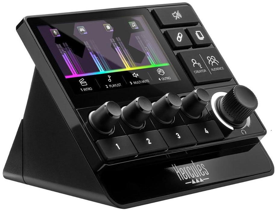 Аудио контролер Hercules - Stream 200 XLR, черен