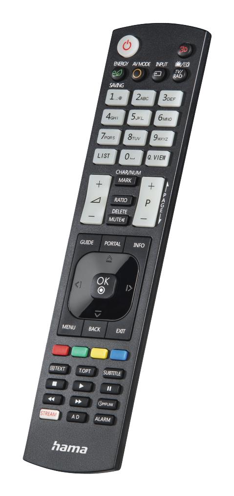 Hama 00221061 дистанционно устройство IR безжичен TV Бутони за натискане | JAR Computers Hama 00221061 дистанционно устройство IR безжичен TV Бутони за натискане