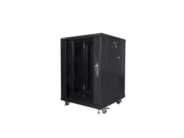 Lanberg rack cabinet 19" free-standing 15U/600x600 (flat pack) black
