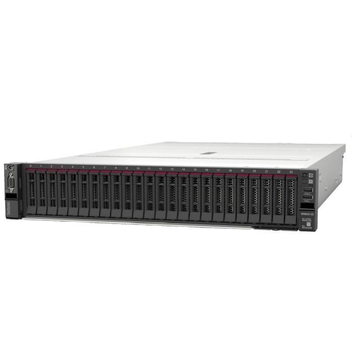 Lenovo ThinkSystem SR650 V2 Xeon Silver 4310 (12C 2.1GHz 18MB Cache/120W), 32GB (1x32GB, 3200MHz 2Rx4 RDIMM), 8 SAS/SATA, 9350-8i 2GB, 1x1100W Titanium, 5 Standard Fans, XCC Enterprise, Toolless V2 Rails