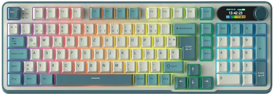 Механична клавиатура Royal Kludge – RK-S98, безжична, Chartreuse, RGB, Light Cloud | JAR Computers Механична клавиатура Royal Kludge – RK-S98, безжична, Chartreuse, RGB, Light Cloud