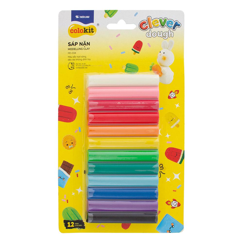 Моделин Colokit MC-C04 165гр 12 цвята | JAR Computers Моделин Colokit MC-C04 165гр 12 цвята
