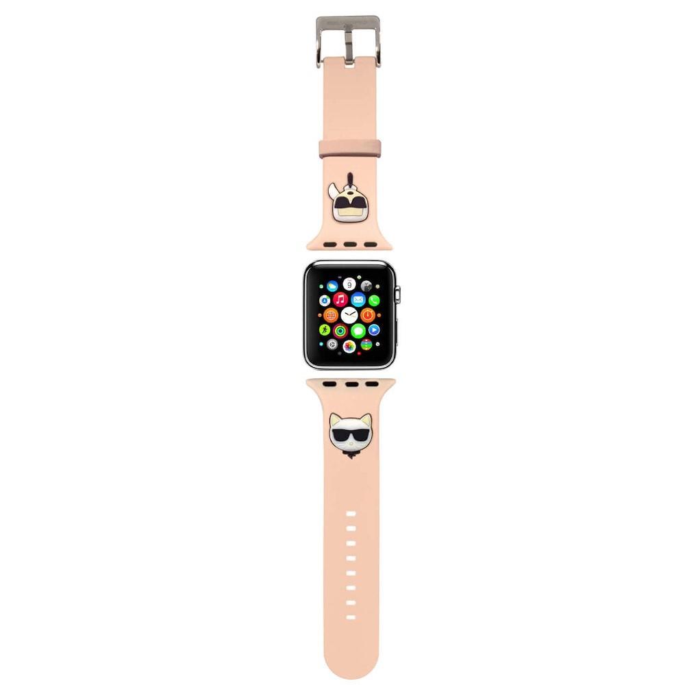 Силиконова каишка за Apple Watch 42мм, 44мм, 45мм, Ultra, Ultra 2 49мм - Karl Lagerfeld Karl and Choupette Silicone Watch Strap (розов) | JAR Computers Силиконова каишка за Apple Watch 42мм, 44мм, 45мм, Ultra, Ultra 2 49мм - Karl Lagerfeld Karl and Choupette Silicone Watch Strap (розов)