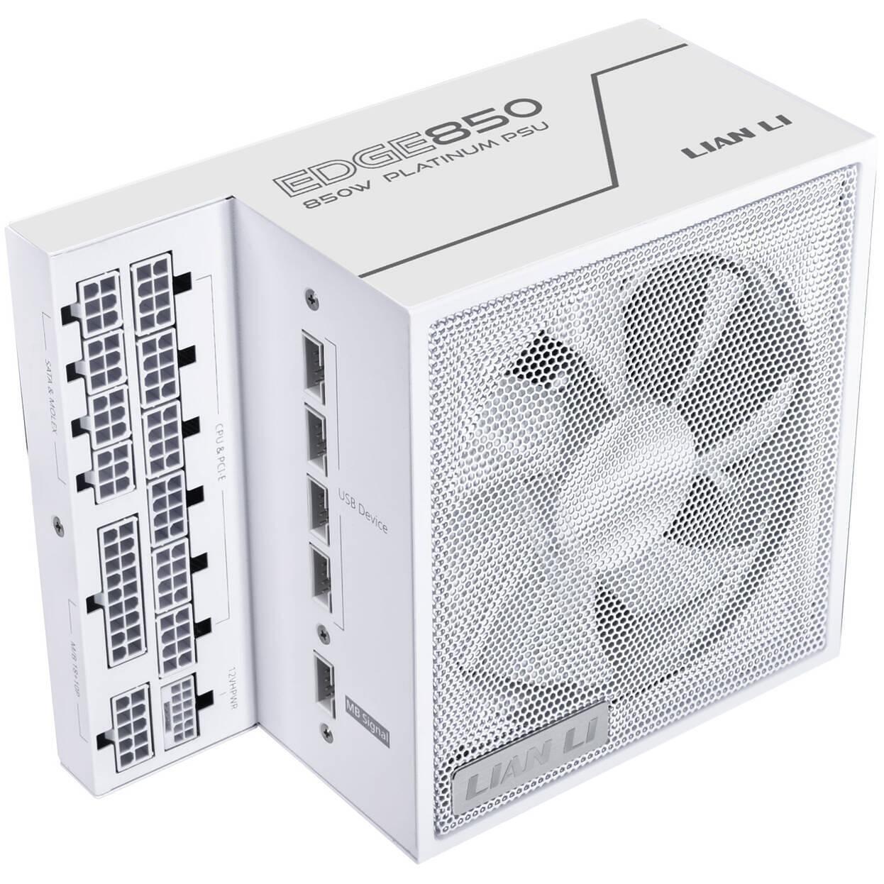 Захранващ блок Lian Li EDGE EG0850 White 850W 80+ Platinum PCIe 5.1, ATX 3.1 | JAR Computers Захранващ блок Lian Li EDGE EG0850 White 850W 80+ Platinum PCIe 5.1, ATX 3.1