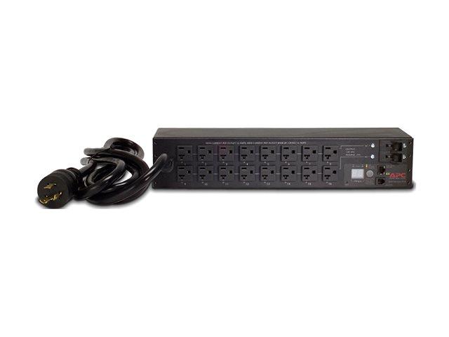 APC Switched Rack PDU AP7902B Rack AC 100/120V 2880VA input NEMA L5-30P output connectors 16 NEMA 5-20R 2U 3m cord Black | JAR Computers APC Switched Rack PDU AP7902B Rack AC 100/120V 2880VA input NEMA L5-30P output connectors 16 NEMA 5-20R 2U 3m cord Black