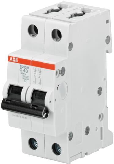 Автоматичен прекъсвач S202M 2P 4A крива C 10kA ABB | JAR Computers Автоматичен прекъсвач S202M 2P 4A крива C 10kA ABB