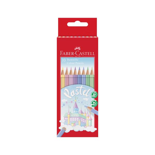 Faber-Castell Моливи, 10 пастелни цвята