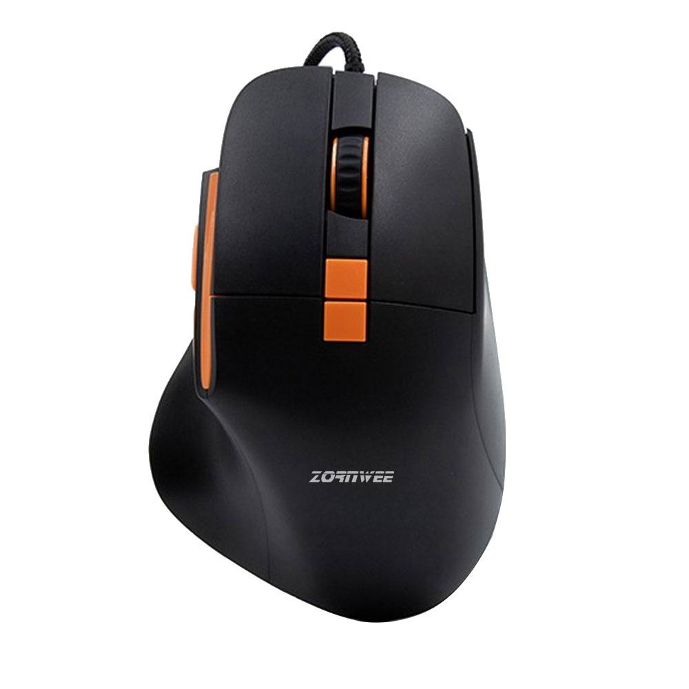 Геймърска мишка Zornwee D19, Оптична, 7D, RGB, Черен - 781