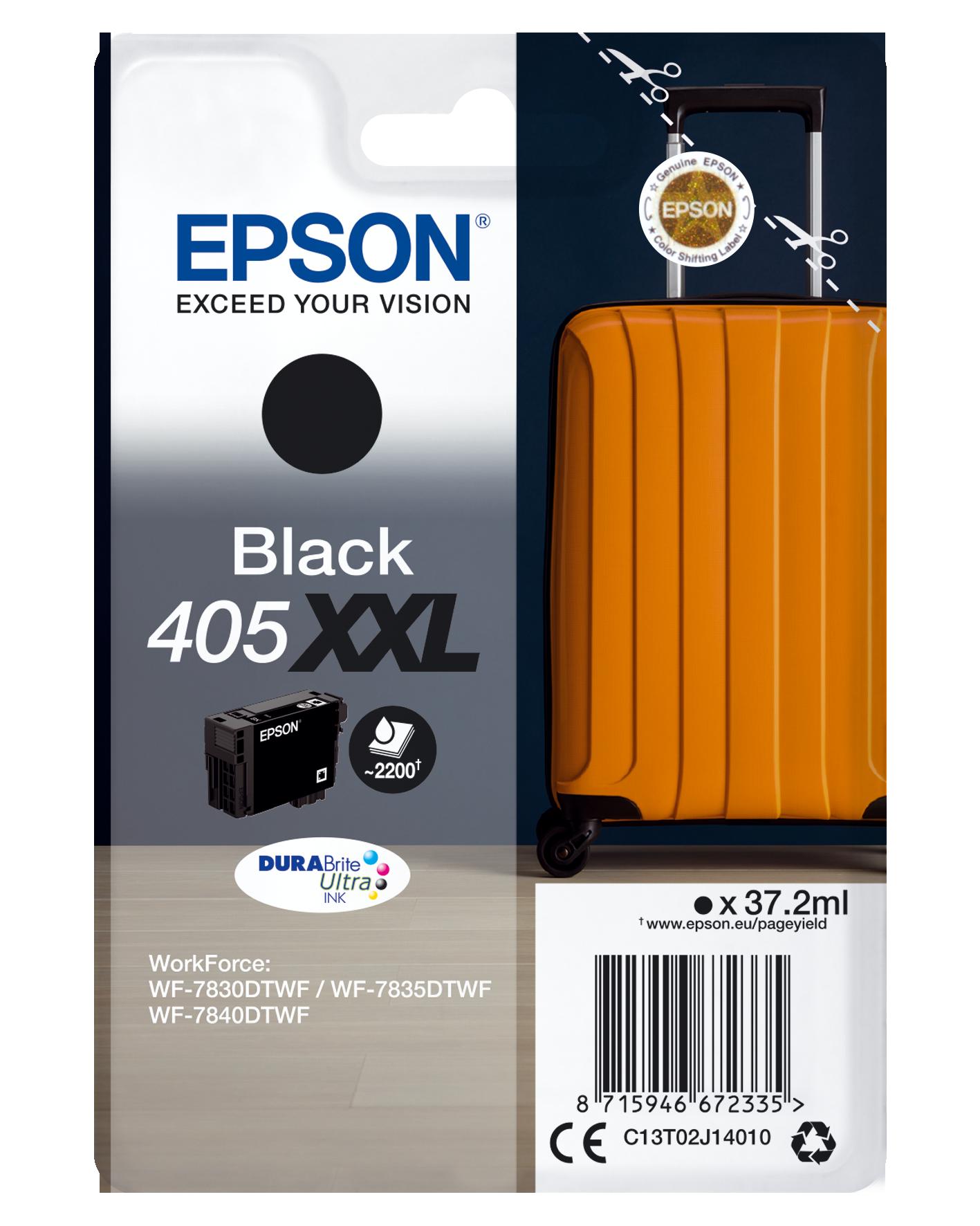 Глава за Epson WorkForce Pro WF7800 Series - Ink - /405XXL/ / C13T02J14010 - Black - XXL - PN C13T02J14010 | JAR Computers Глава за Epson WorkForce Pro WF7800 Series - Ink - /405XXL/ / C13T02J14010 - Black - XXL - PN C13T02J14010