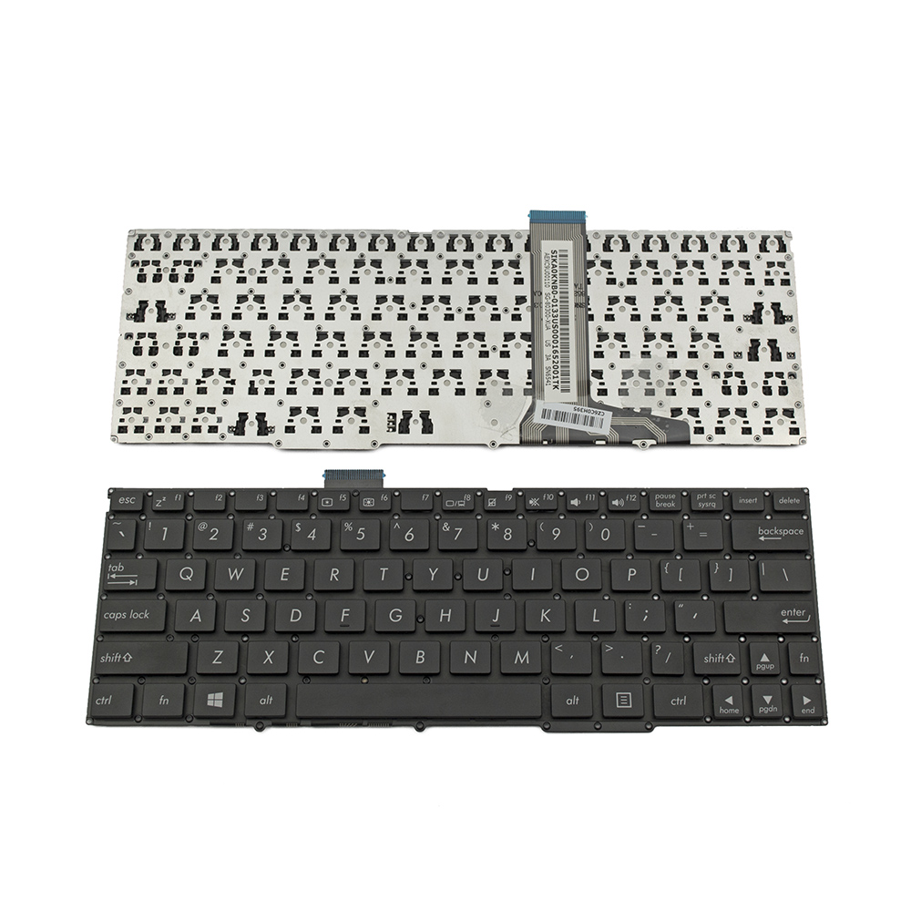 Клавиатура за лаптоп Asus Transformer Book T100 T100TA Черна Без Рамка (Малък Ентър) / Black Without Frame US | JAR Computers Клавиатура за лаптоп Asus Transformer Book T100 T100TA Черна Без Рамка (Малък Ентър) / Black Without Frame US