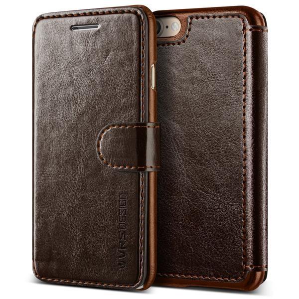 Кожен калъф, тип портфейл за iPhone 8, iPhone 7 - Verus Dandy Layered Case (тъмнокафяв) | JAR Computers Кожен калъф, тип портфейл за iPhone 8, iPhone 7 - Verus Dandy Layered Case (тъмнокафяв)