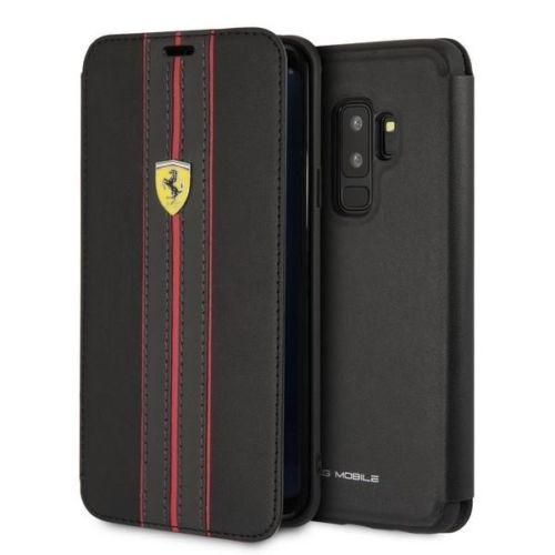 Кожен калъф, тип портфейл за Samsung Galaxy S9 Plus - Ferrari Urban PU Leather Booktype Case (черен) | JAR Computers Кожен калъф, тип портфейл за Samsung Galaxy S9 Plus - Ferrari Urban PU Leather Booktype Case (черен)