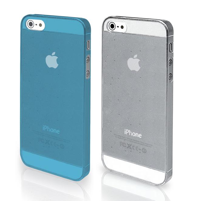 Комплект от два кейса за iPhone 5, iPhone 5S, iPhone SE - SBS Cover Crystal Glitter (прозрачен и син) | JAR Computers Комплект от два кейса за iPhone 5, iPhone 5S, iPhone SE - SBS Cover Crystal Glitter (прозрачен и син)