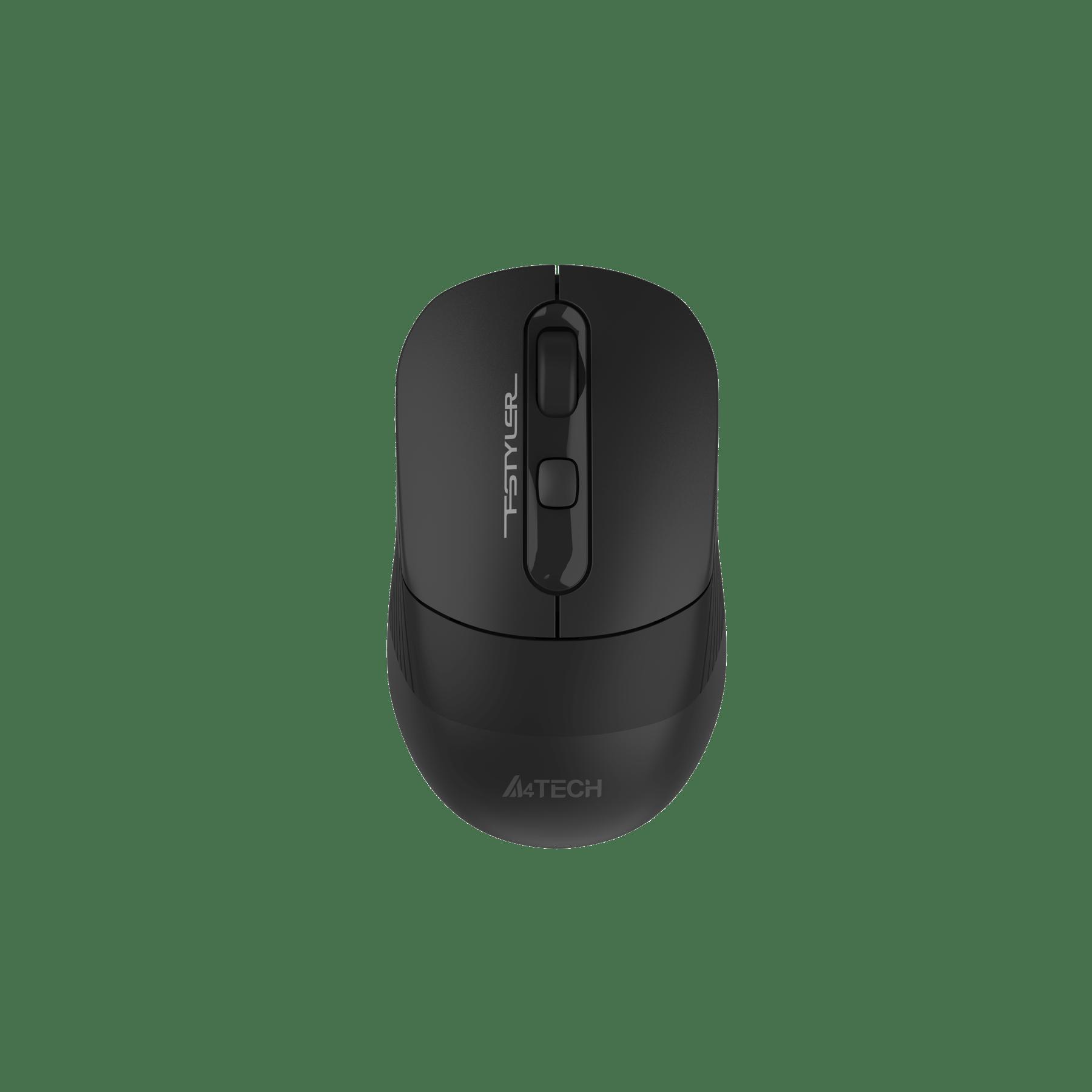 Мишка A4Tech Fstyler FB10CS, безшумна, 2.4 GHz, Bluetooth, черна