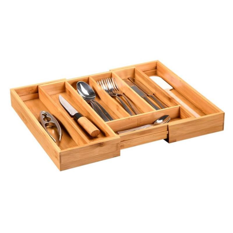 Органайзер за прибори Kesper 58084, Регулируем, 28.5-40 см, Бамбук, Практичен дизайн, Кафяв | JAR Computers Органайзер за прибори Kesper 58084, Регулируем, 28.5-40 см, Бамбук, Практичен дизайн, Кафяв