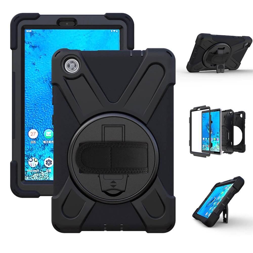 Удароустойчив хибриден кейс за Lenovo Tab M10 Plus 10.3 (2020) - Durable 360 Hand Strap Case (черен) | JAR Computers Удароустойчив хибриден кейс за Lenovo Tab M10 Plus 10.3 (2020) - Durable 360 Hand Strap Case (черен)
