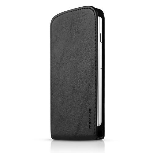 Вертикален кожен флип калъф iPhone 6, iPhone 6S - Itskins Flap Case (черен) | JAR Computers Вертикален кожен флип калъф iPhone 6, iPhone 6S - Itskins Flap Case (черен)