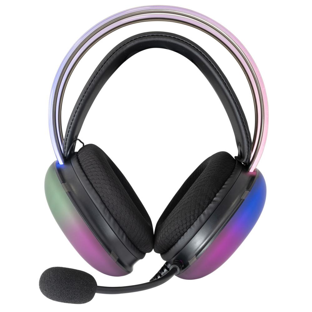 White Shark FIREFLY-B жични геймърски слушалки с RGB осветление, черни | JAR Computers White Shark FIREFLY-B жични геймърски слушалки с RGB осветление, черни