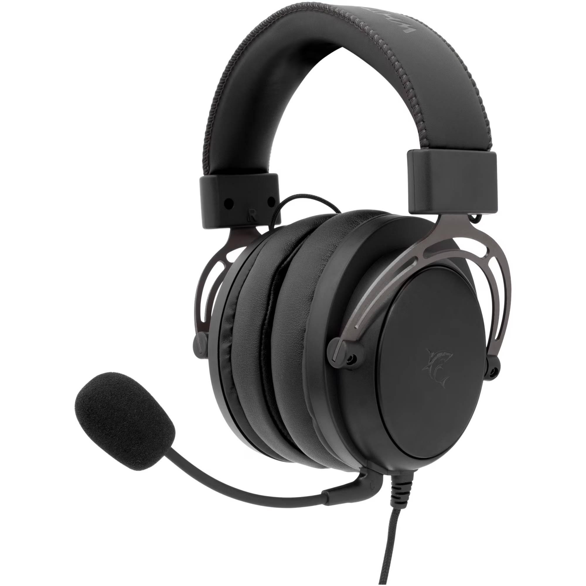 White Shark GORILLA жични геймърски слушалки Over-Ear със сваляем микрофон, 53 mm, Черно/Сиви | JAR Computers White Shark GORILLA жични геймърски слушалки Over-Ear със сваляем микрофон, 53 mm, Черно/Сиви